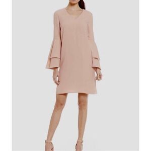 Hyfve Pink long Sleeve Satin Dress Size Small